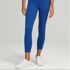 Lululemon Fast and Free blue women’s Leggings size 0 NWOT